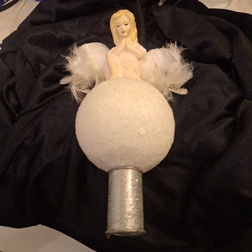 Simply Shabby Chic Christmas Angel 9" Tree Topper Blonde Angel